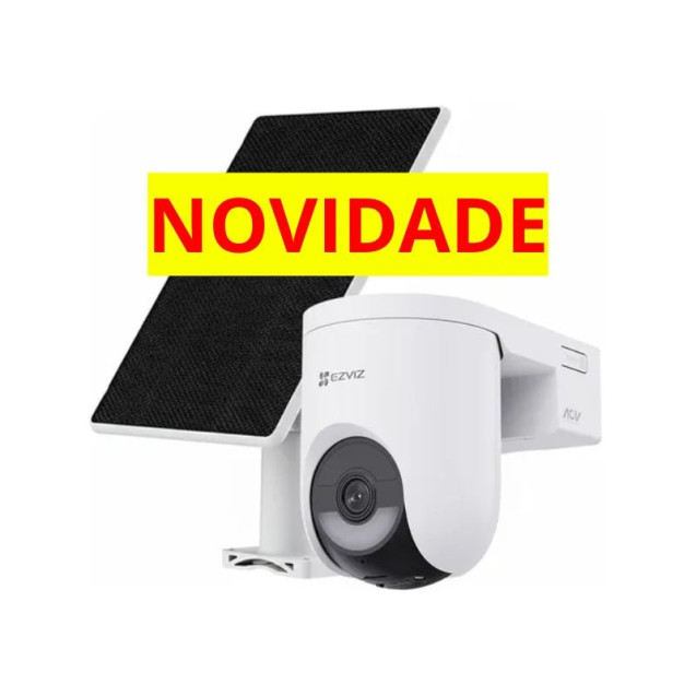 KIT CAM 4G+WIFI PAINEL SOLAR CS-HB8C/SP 4MP EZVIZ