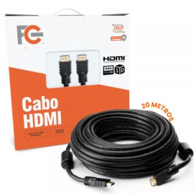 CABO HDMI 1.3 FULL HD 1080P 3D 19P 20 METROS FC