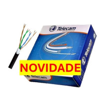 CABO UTP CAT 5E BLINDADO HOMOLOGADO 100M TELECAM