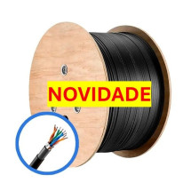CABO TIPO UTP5 BLIND. DPL CAPA P/CFTV 300M TELECAM