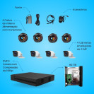 KIT 2MP DVR 4 CH + 4 BULLET TK-4142BH-MH  HILOOK