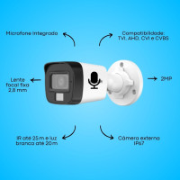 CAM BUL 2MP DS-2CE16D0T-LPFS 2.8 IR25M L.BR20M HIK