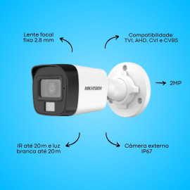 CAM BUL 2MP DS-2CE16D0T-EXLPF2.8 IR20M L.BR20M HIK