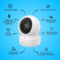 CAMERA WIFI 2MP CS-H6C-R105-1L2WF 4MM EZVIZ