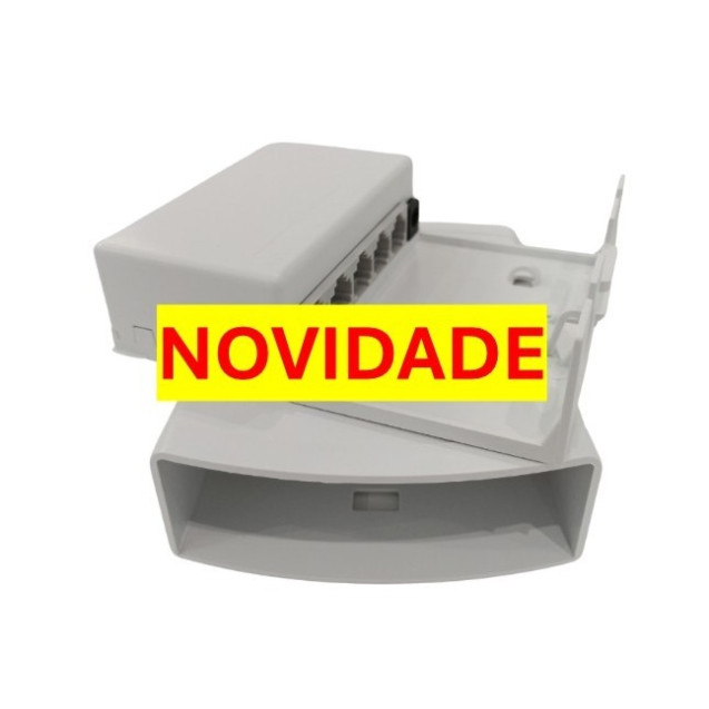 Extensor PoE de 5 Portas IP65 - 10/100/1000 Mbps