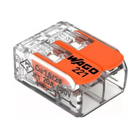 CONECTOR 221 2 PINOS 4MM WAGO