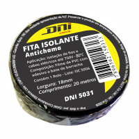 FITA ISOLANTE ANTICHAMA 20M PRETA DNI