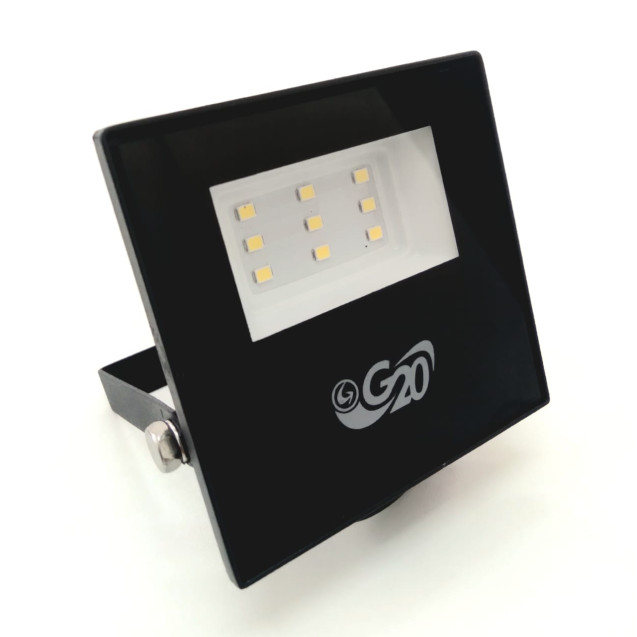 REFLETOR DE LED PRETO 6.500K 10W G20