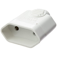 PLUGUE FEMEA 2P 10A/250V BRANCO ILUMI