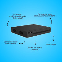 DVR 08 CH 2MP 1080P H265+ DVR-208Q-M1/T HILOOK