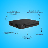 DVR 04 CH 2MP 1080PH265+ DVR-204Q-M1/T HILOOK