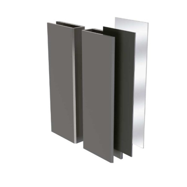 SUPORTE ELETROIMA PORTA VIDRO RASGO/FURO PRATA AGL