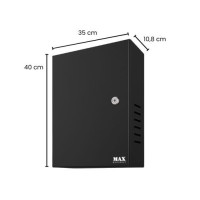 CAIXA MET MINI FINE VERTICAL PT 350X400X108MM MAX